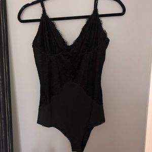 Black lace bodysuit
